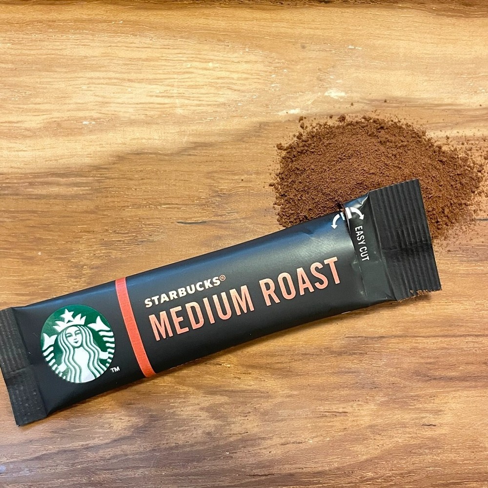 2 Boxes 10+10Count Packets Starbucks Instant Coffee Dark and Medium Roast Arabic