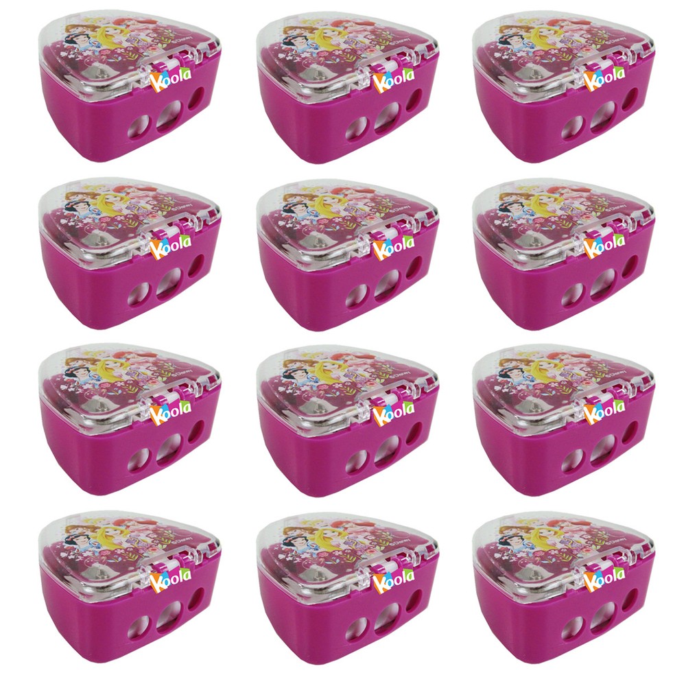 Officially Licensed Three Size Pencil Sharpener - Disney Princesses