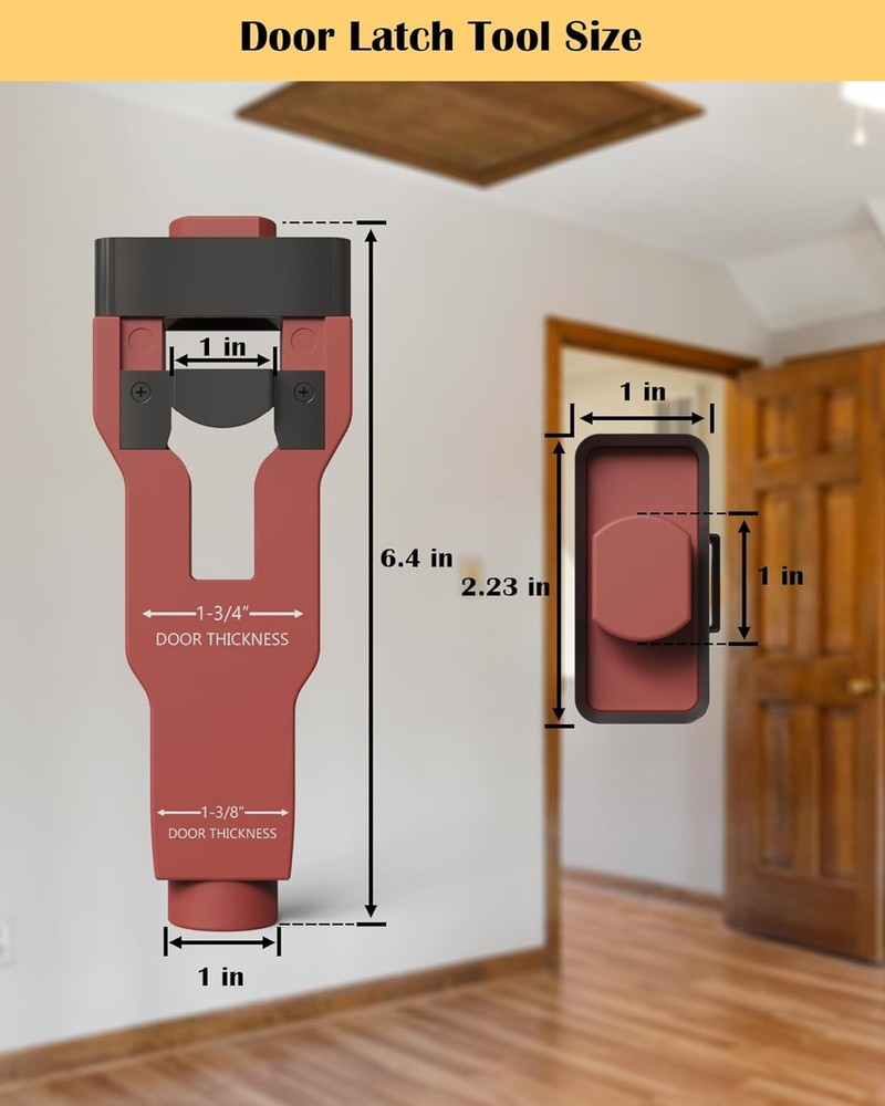 Door Latch Mortise Tool, Installation Kit Help Remove Material to...