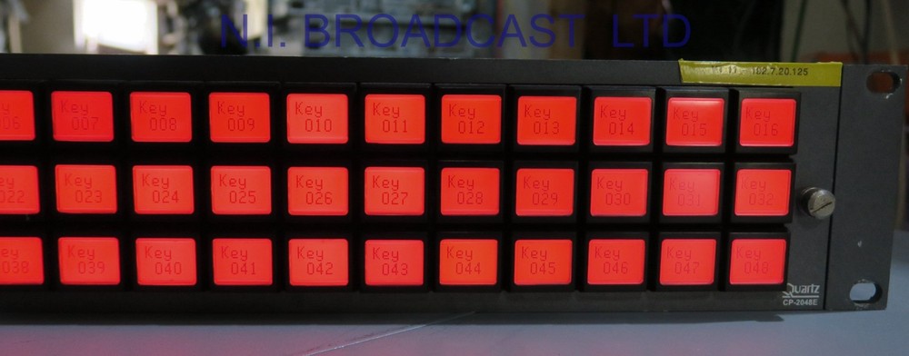 Evertz cp2048e ethernet router control matrix panel Price is for 1 panel