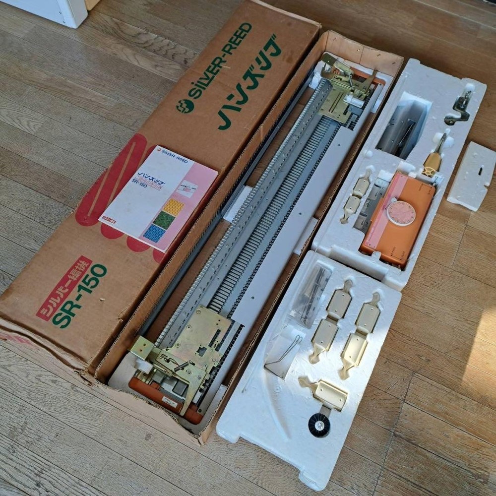 Silver Reed SR150 Ribber Attachment Serviced Complete Set Ready Use