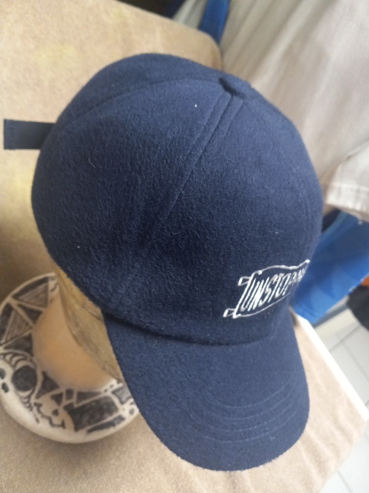 Old Navy Blue Unstoppable Adjustable Buckle Hat Baseball Cap Flag Lucky