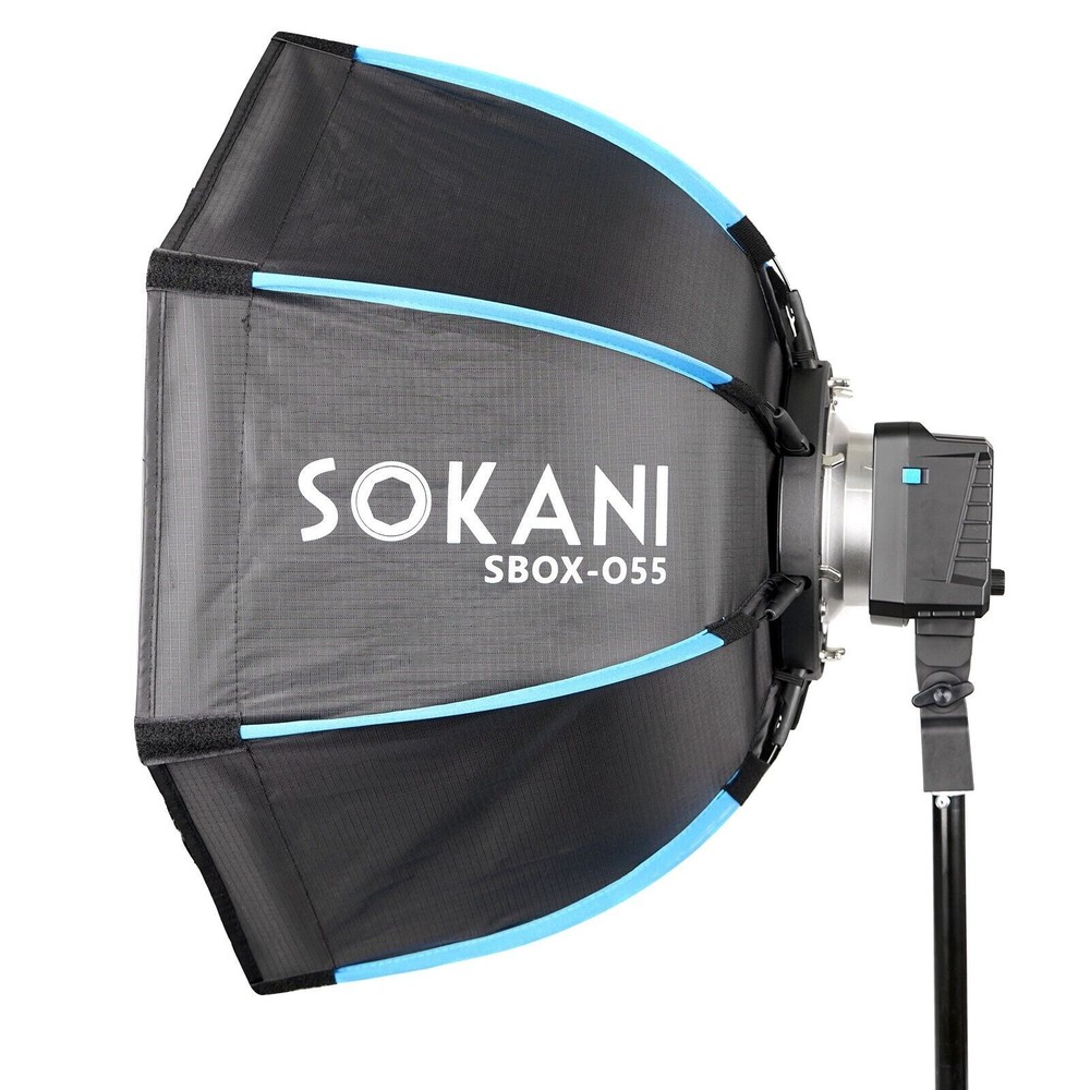 Sokani SBOX 55cm Foldable Deep Octagon Softbox with Honeycomb Grid Bowens Mount