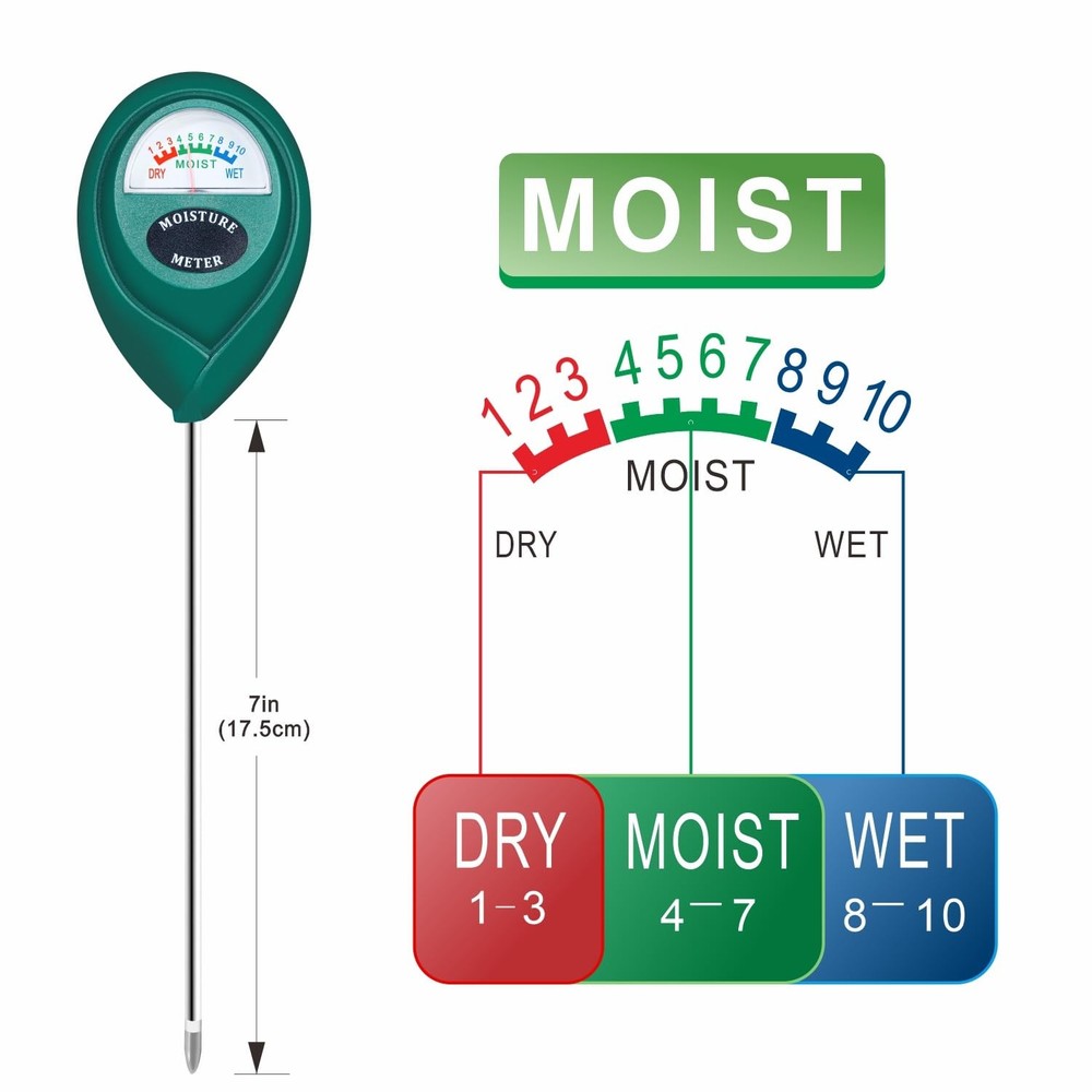 Xl Lux Soil Moisture Sensor Meter 2 Pack - Durable, Accurate