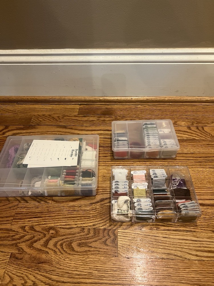 Huge Lot of Assorted Threads DMC Embroidery Floss Stitch Thread Multicolor