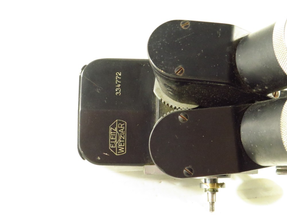 ERNST LEITZ WETZLAR GERMANY MICROSCOPE HEAD, AS IS (IMCOMPLETE)