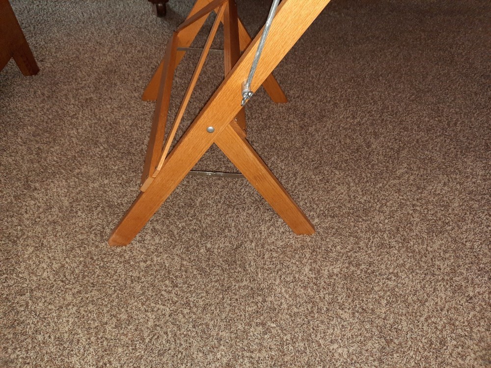 Pine-Top Wooden Drafting / Drawing Table w/Parallel Arm