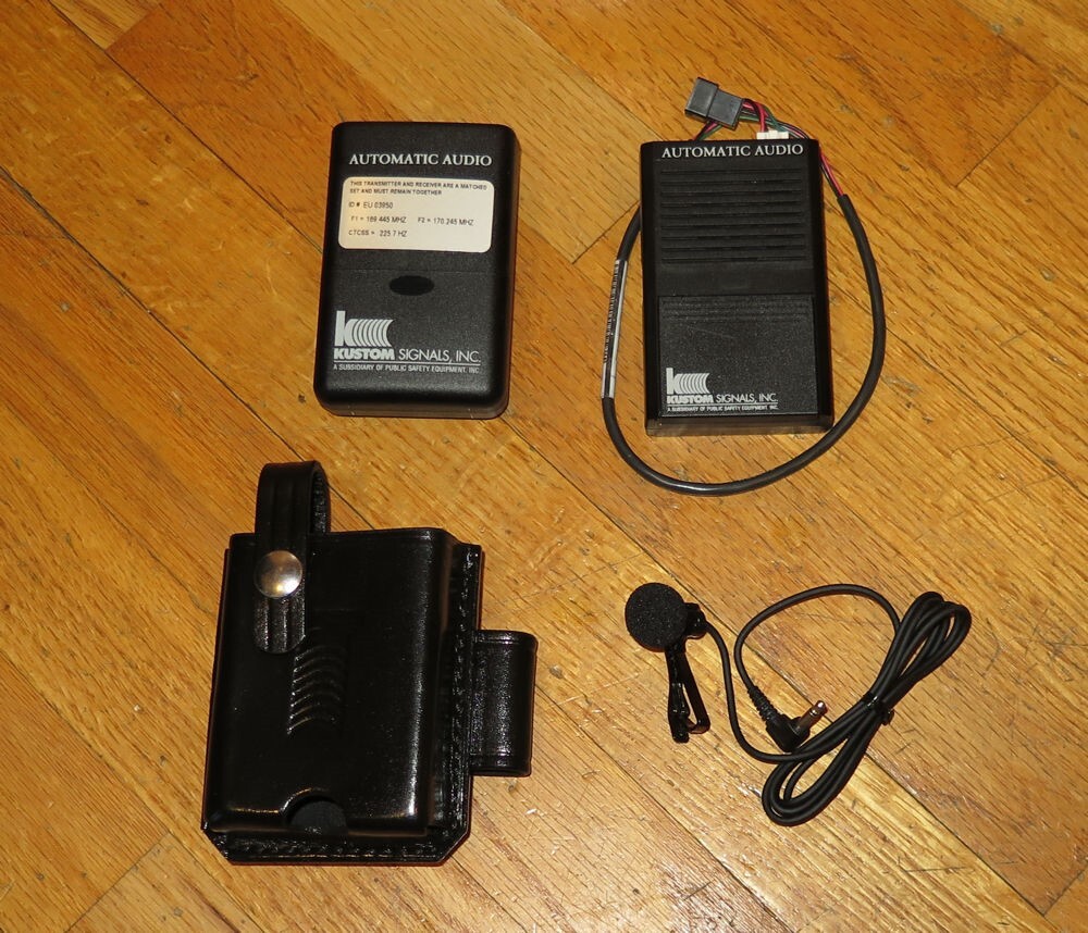 Kustom Signals Automatic Audio VHF Transmitter & Receiver for Dash Cameras