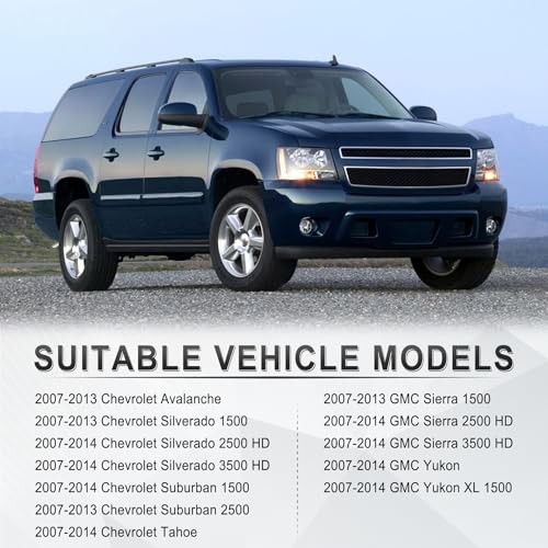 Front Door Upper Trim Panel Triangle Cover Compatible with 2007-2014 Chevy