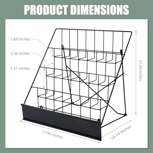 Book Signing Rack, Book Display Rack, Tabletop Magazine Display Racks, 4