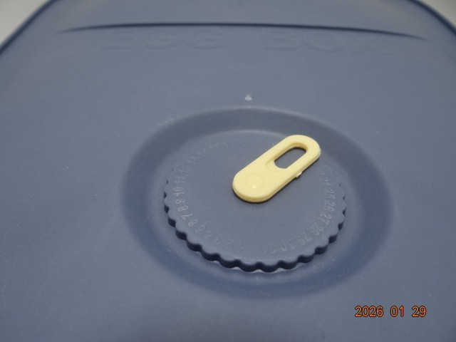 Egg Storage Box Blue And Yellow Holds 18-20 Eggs Stackable Egg Box