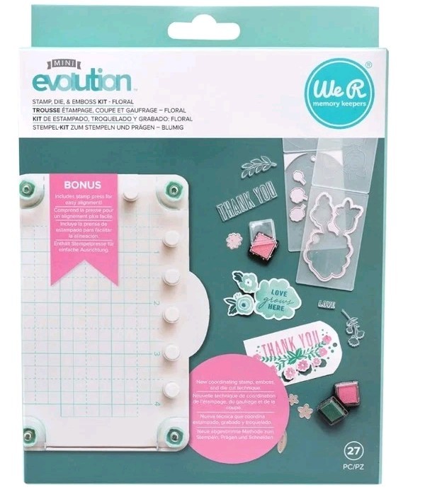 We R Memory Keepers Mini Evolution Stamp Die Emboss Kit