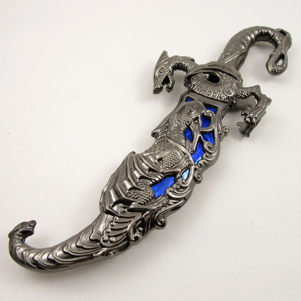 NEW! 10" Blue Dragon Fantasy Dagger Knife