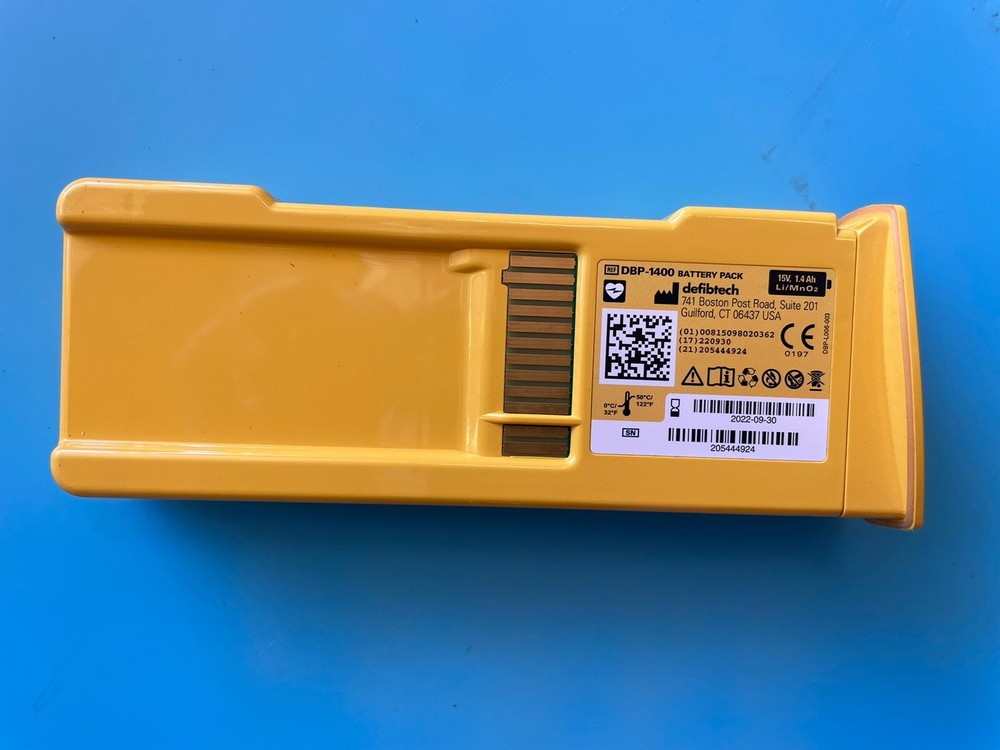 Defibtech View AED Battery DBP-1400 Battery Pack EXP 09/30/2022