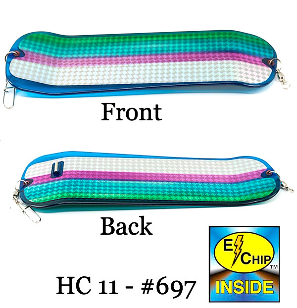 PRO-TROLL HotChip 11" #697 Rainbow Blue Flasher - New