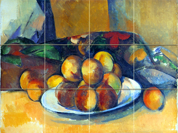 Art Paul C?zanne Peaches Mural Ceramic Backsplash Tile #217