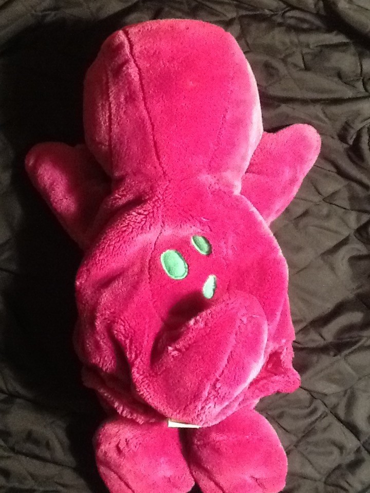 ActiMates Talking Large Barney Plush Microsoft Missing Electronics Box for Parts