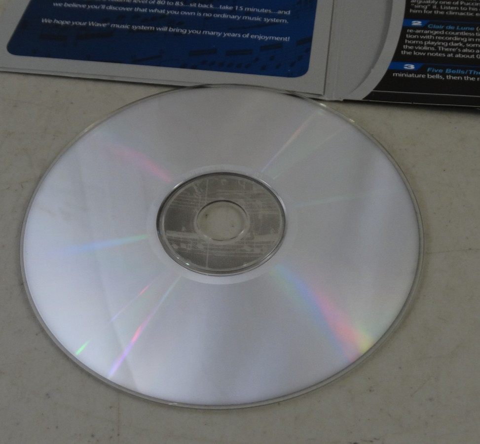 Official Bose Wave Music System Discs Owners Demonstration Disc Original