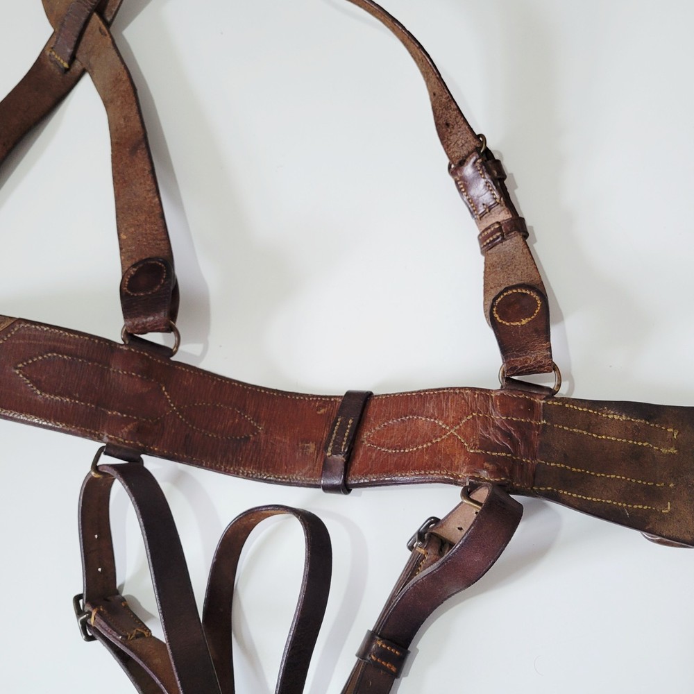 WW1 - NAMED 1916 DATED - SAM BROWNE BELT - DOUBLE STRAP - BRITISH ARMY FROG