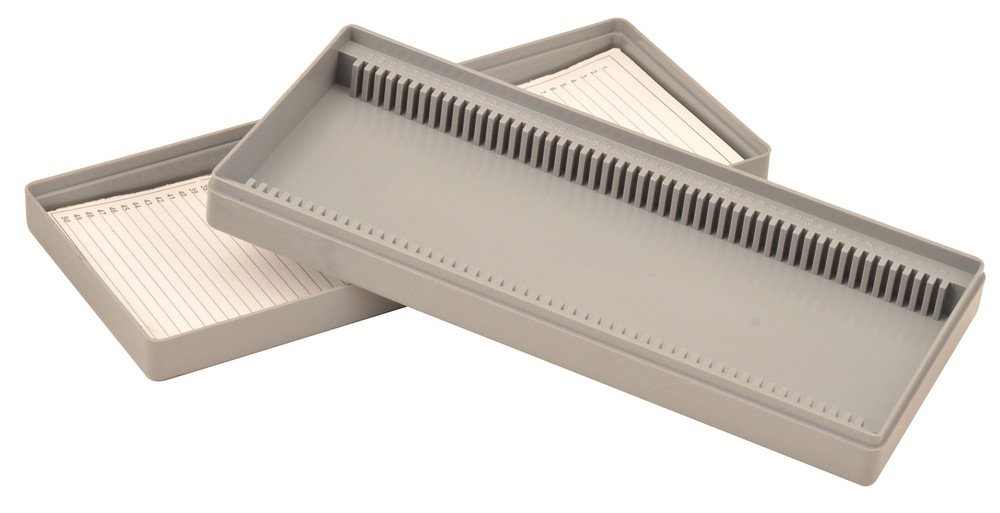 Eisco Labs Slide Box, Polystyrene, 100 Slides