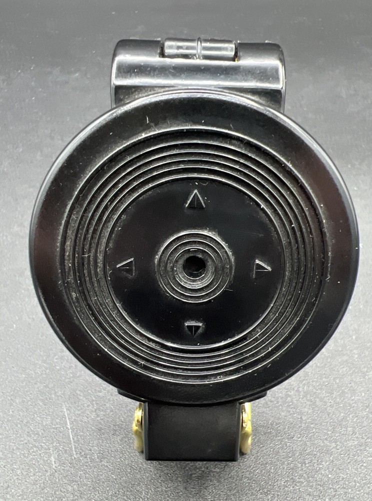 Vintage Engineer Directional Compass Black Plastic Compass Navigation Japan Glow