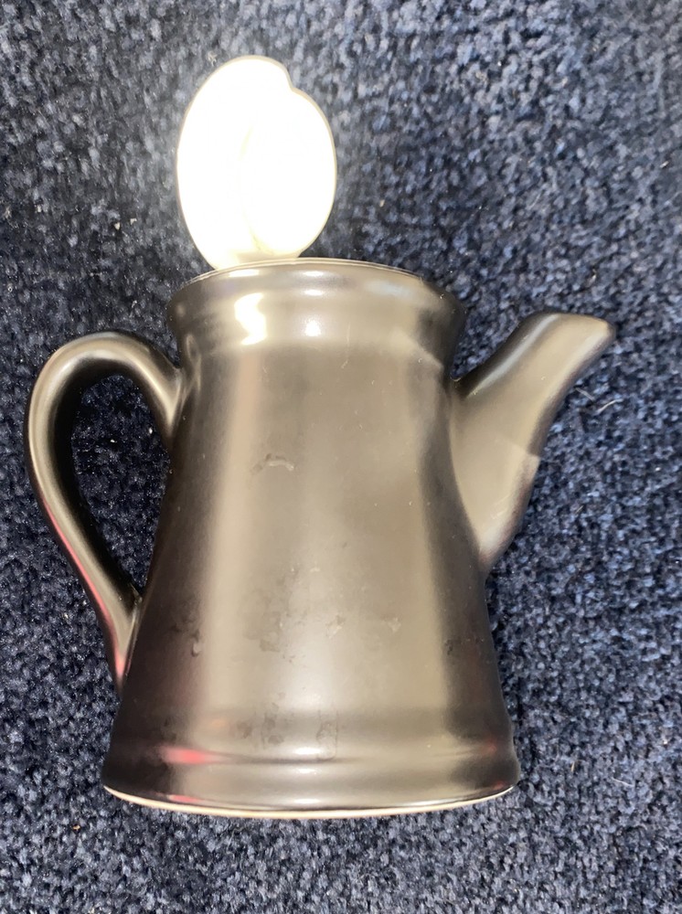 Vtg Hall Black Matte Coffepot