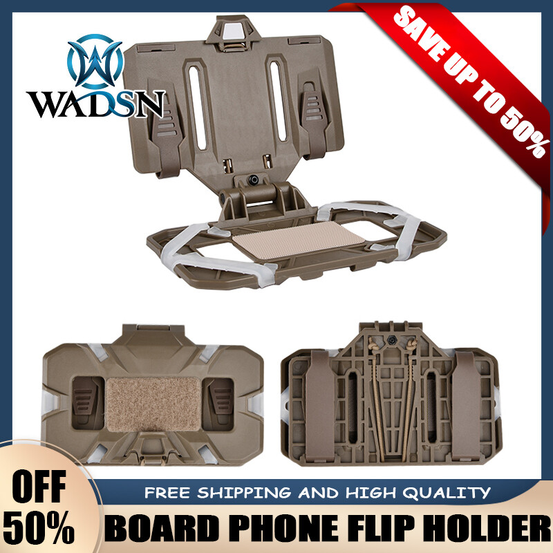 Folded Tactical Vest Front Molle Admin Pouch Navigation Board Phone Flip Holder