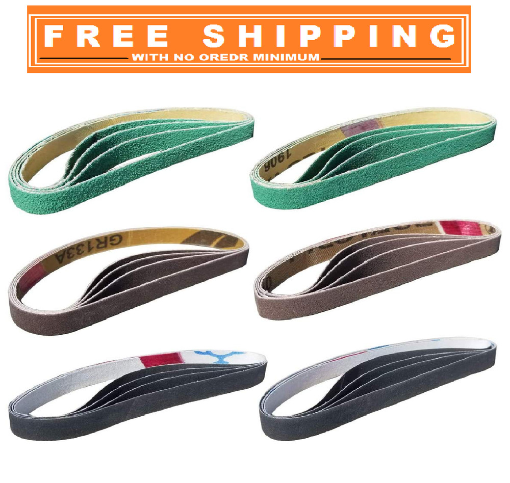 24 Pcs 1/2" x 12" Replacement Belts for Work Sharp Knife Sharpener