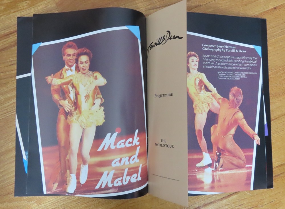 1986 JAYNE TORVILL & CHRISTOPHER DEAN Ice Dancing Tour Program FIGURE SKATING