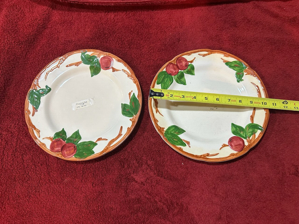 Franciscan Apple Blossom 10 1/2" Dinner Plates 2ea