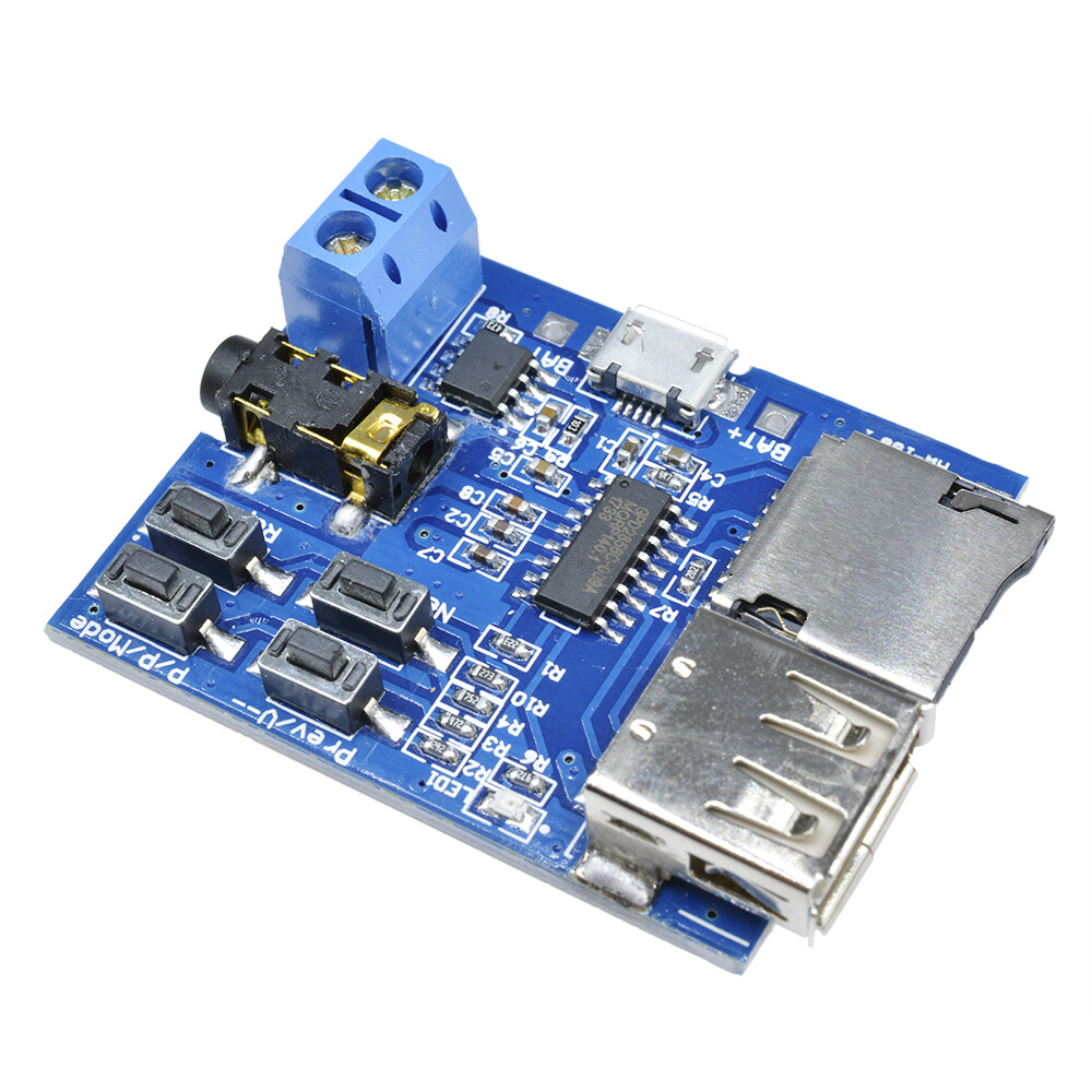 TF Card U Disk MP3 Format Decoder Board Aamplifier Decoding Audio Player Module