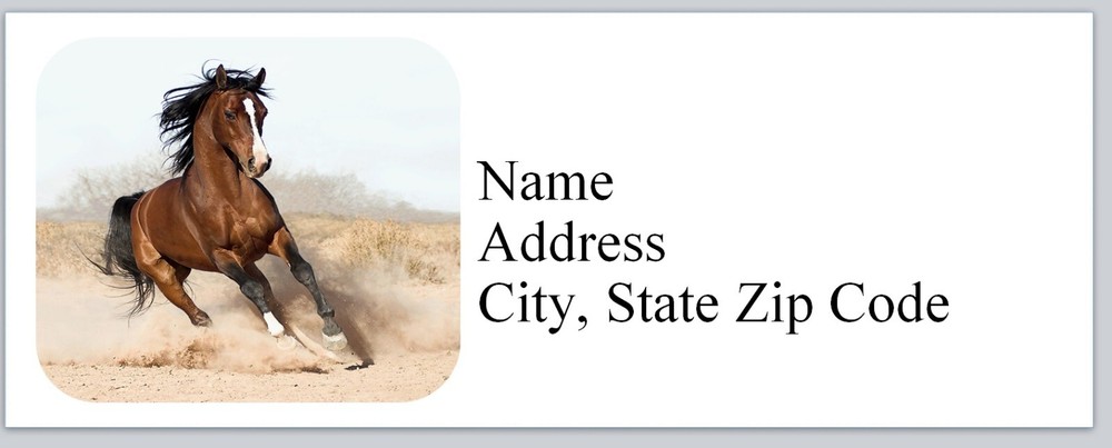Personalized Address labels Western Horse  (h d)
