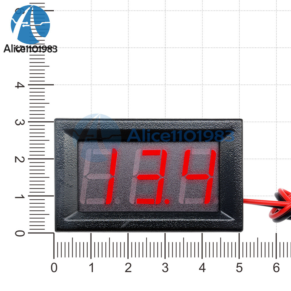 0.56" DC4.5-30V Voltmeter LED Panel Three Digital Display Volt Voltage Meter Red