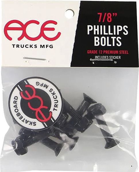 ACE 7/8" PHILLIPS HARDWARE SET BLACK