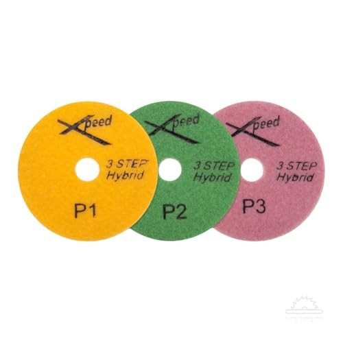 4" Diamond Polishing Pads for Granite, Quartz, Marble, Quartzite, Engineered
