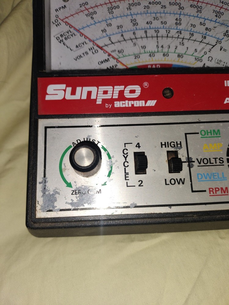 Sunpro By Actron Inductive Engine Analyzer CP7673 Untested As Pictured