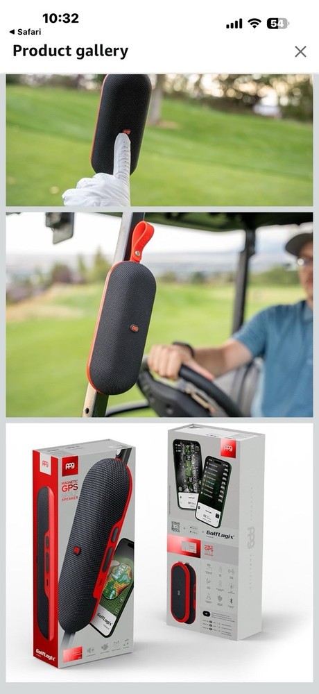PPG Golf Speaker with GPS Powered by Golf Logix – 40K+ Courses
