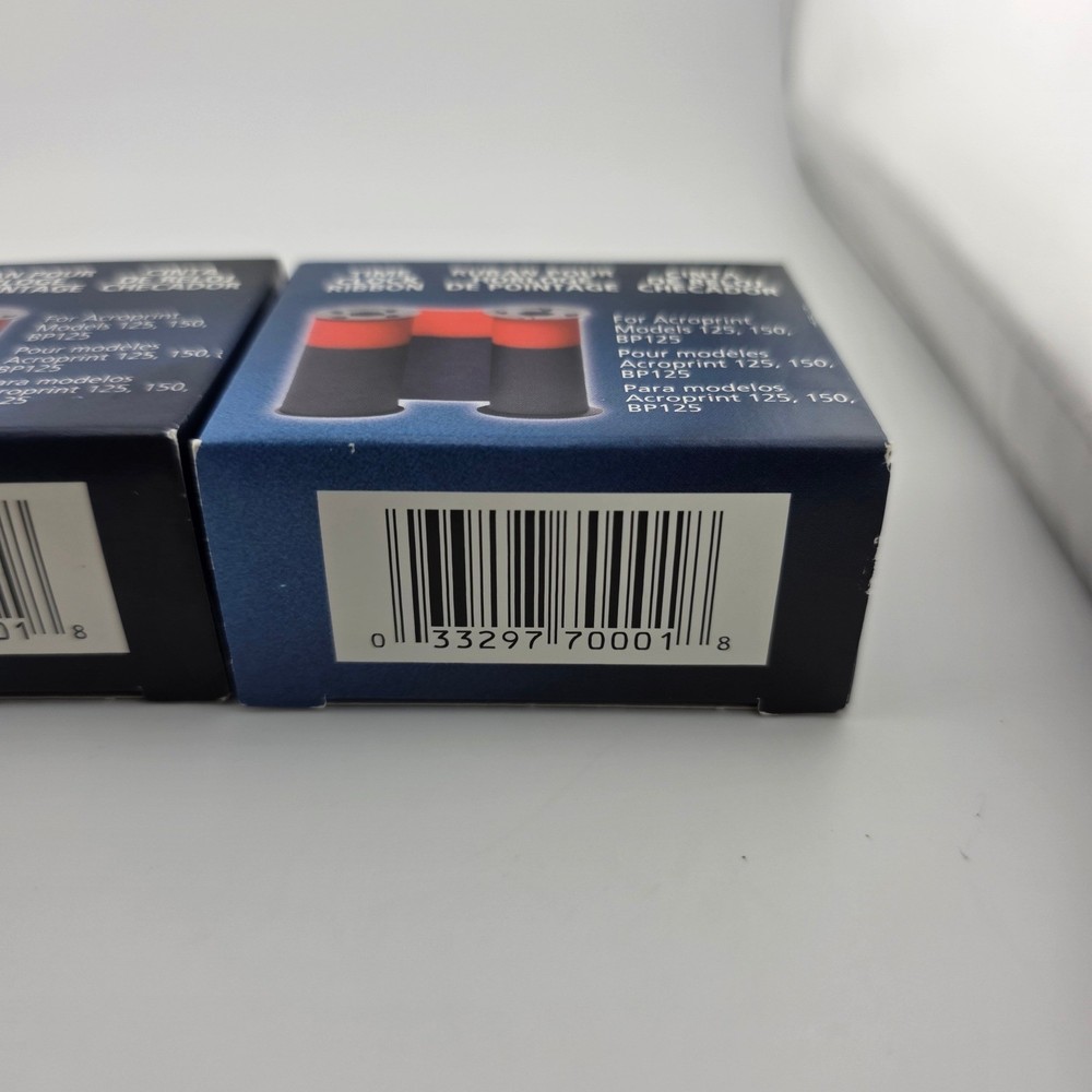 Acroprint Time Clock Ribbon Bundle 4 Pack Blue Red 20-0106-002