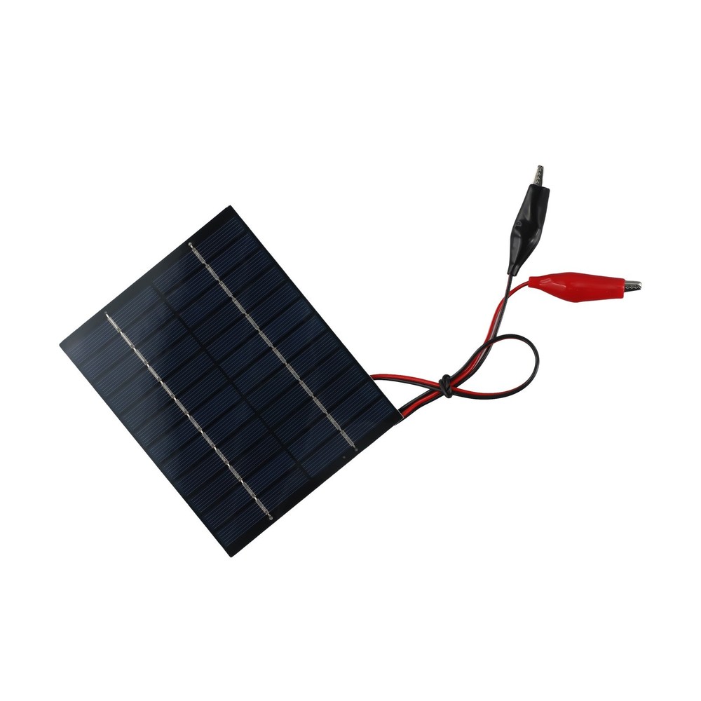 Outdoor Use 10W 12V Solar Panel with Clips Great for Charging Multiple Devices