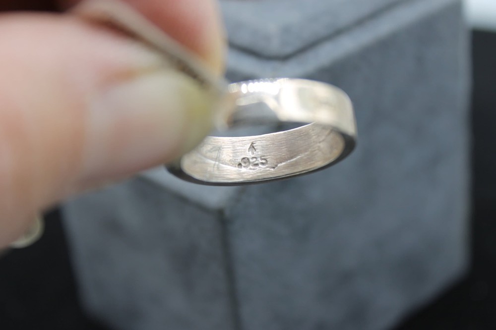 Lapis and Sterling Silver Ring Size 8 1/2