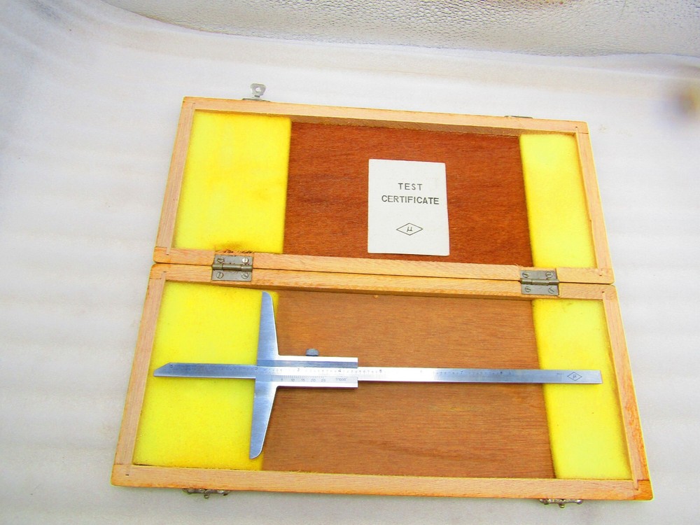 Depth Vernier Caliper, 8"