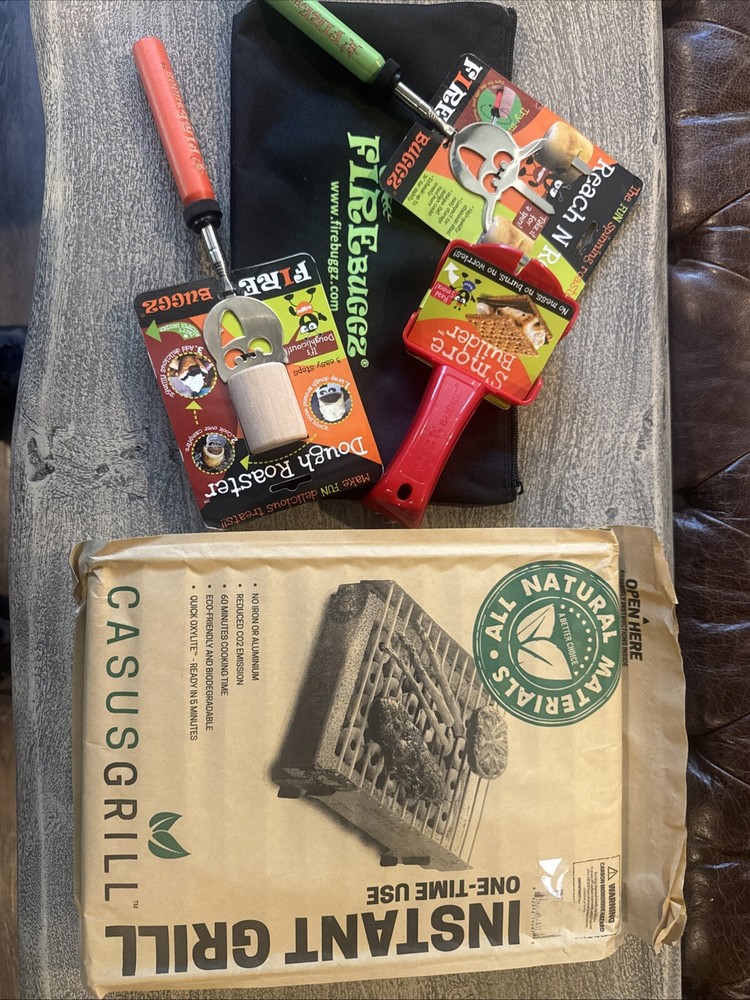 FIREbuggz Camping S’more builder Kit W/ Casus Instant Grill