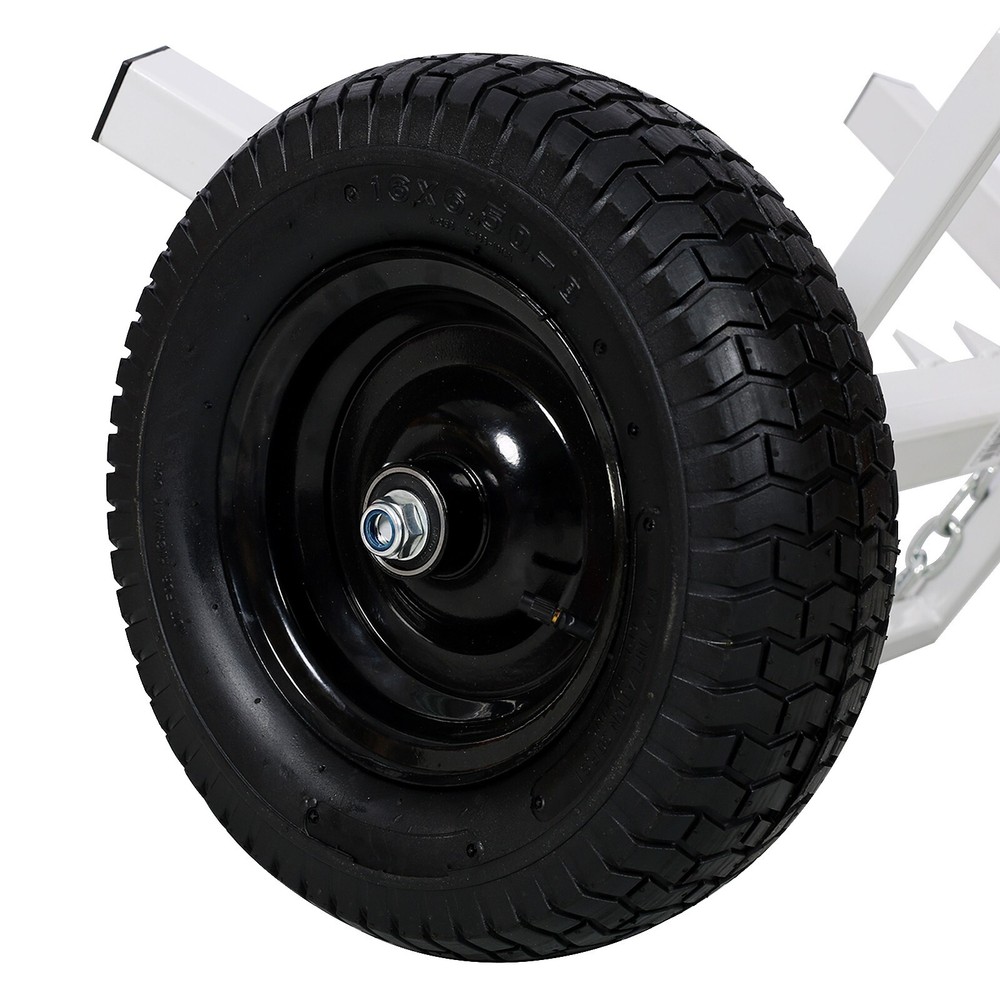 Heavy-Duty Log Dolly, Log Holder, White