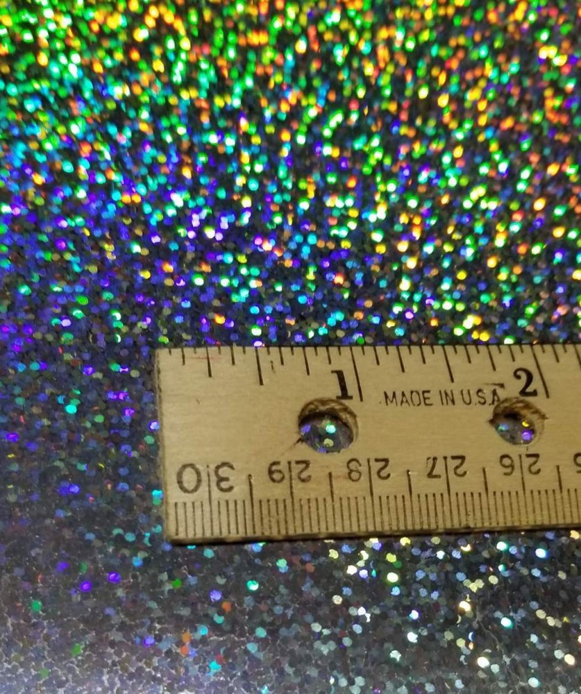 Silver Sequins Holographic Sign Vinyl 24" x 6 ft Roll