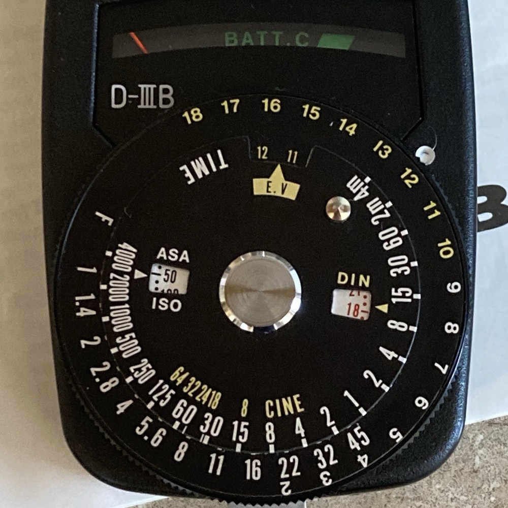 CAPITAL D-3B Incident & Reflected Light Reading CDS Exposure Meter + Case