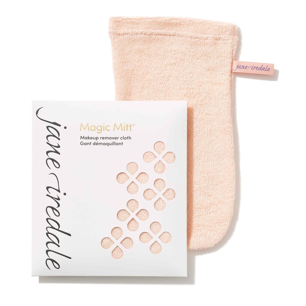 jane iredale Magic Mitt, Reusable Knitted Microfiber Cloth Gently Removes Mak...