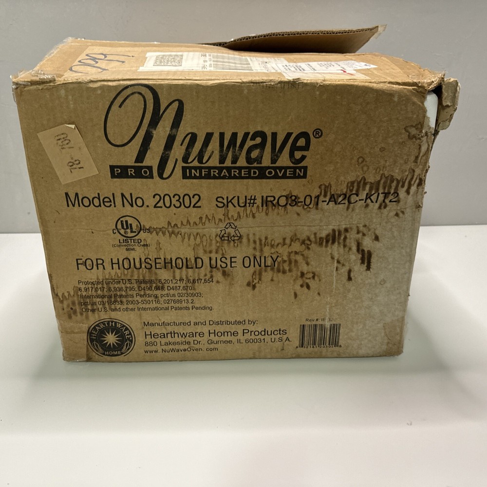 Hearthware NuWave Pro White Infrared Convection Oven Extender Ring Racks, 20302