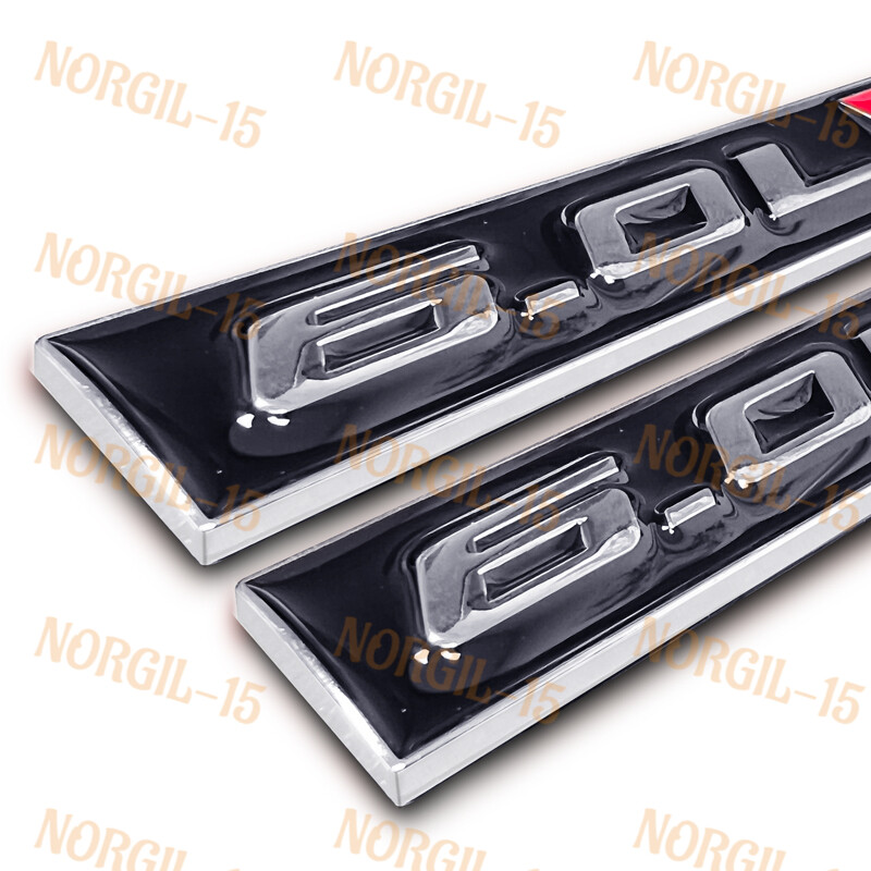 2PCS For CHEVY TRAILBLAZER SS LS2 6.0L ENGINE EMBLEMS BADGES METAL NEW