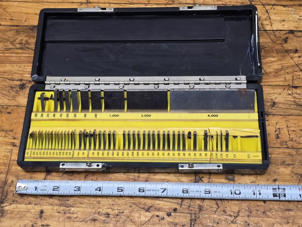 DoAll Gage Block Set Precision Inspection Incomplete