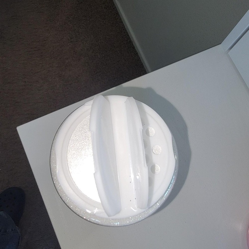 White Craft fine Glitter Large Plastic Jar